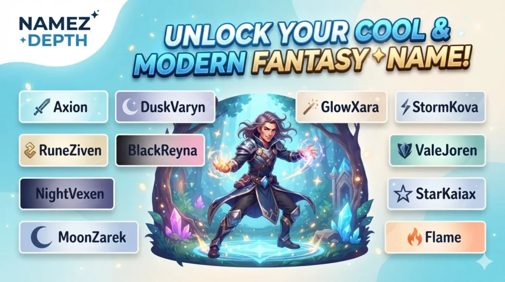 Cool and Modern Fantasy Name Generator Ideas