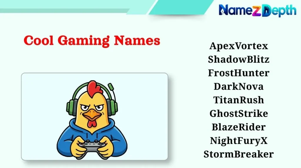Cool Gaming Names