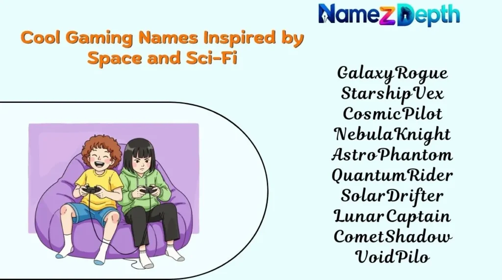 Cool Gaming Names Inspired by Space and Sci-Fi