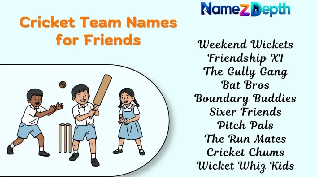 Cricket Team Names for Friends
