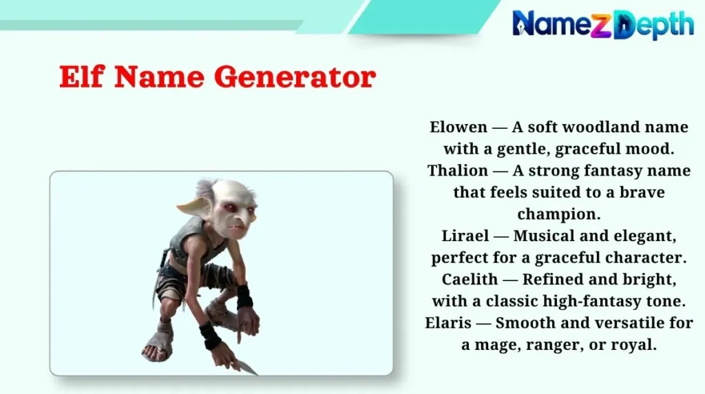 Elf Name Generator