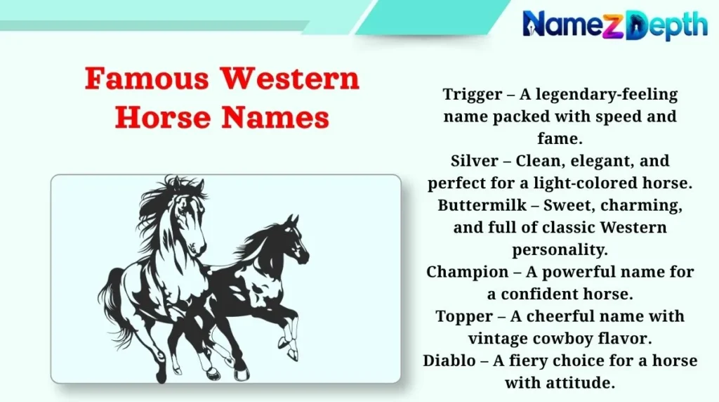 Famous Western Horse Names