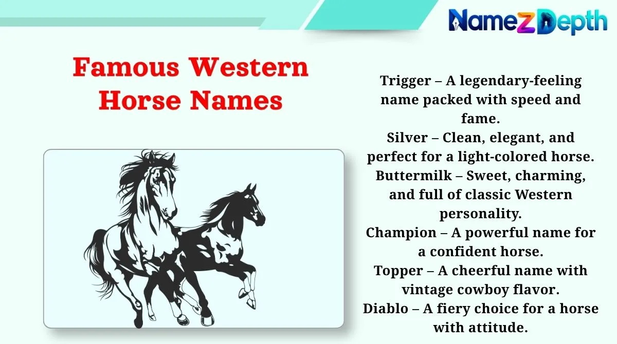 Famous Western Horse Names