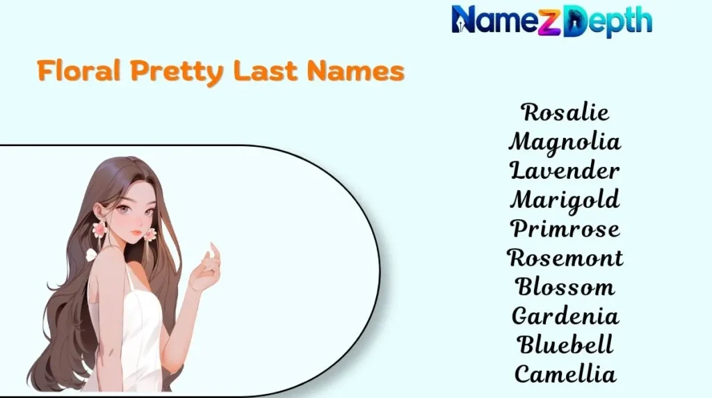 Floral Pretty Last Names