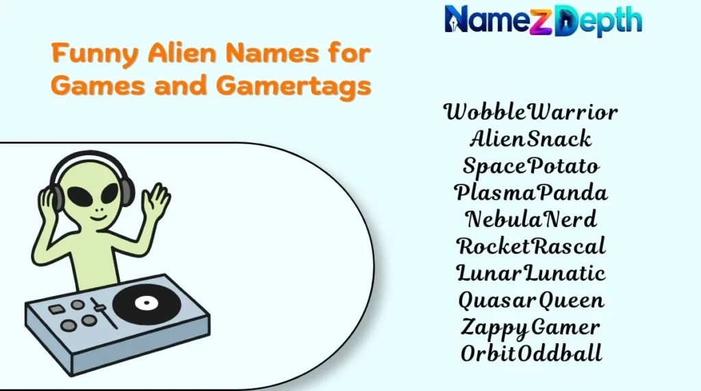 Funny Alien Names for Games and Gamertags