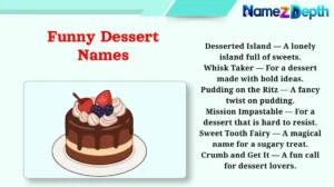 Funny Dessert Names