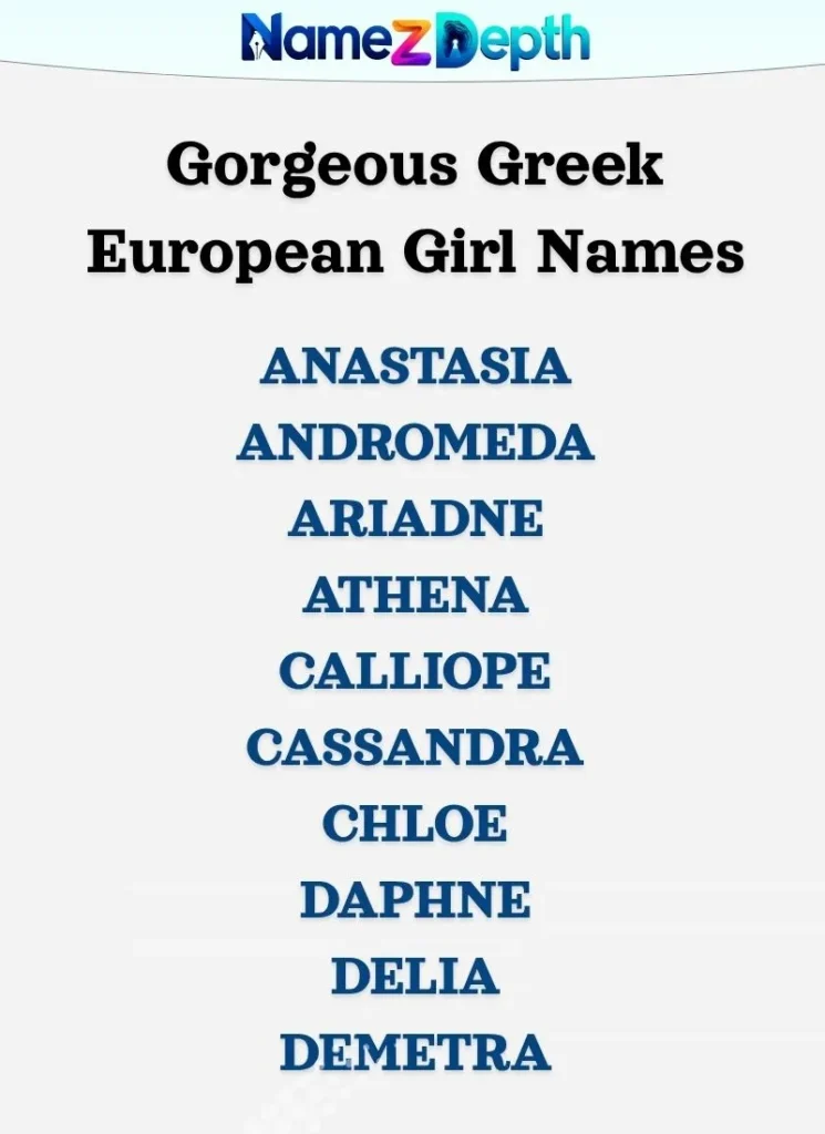 Gorgeous Greek European Girl Names