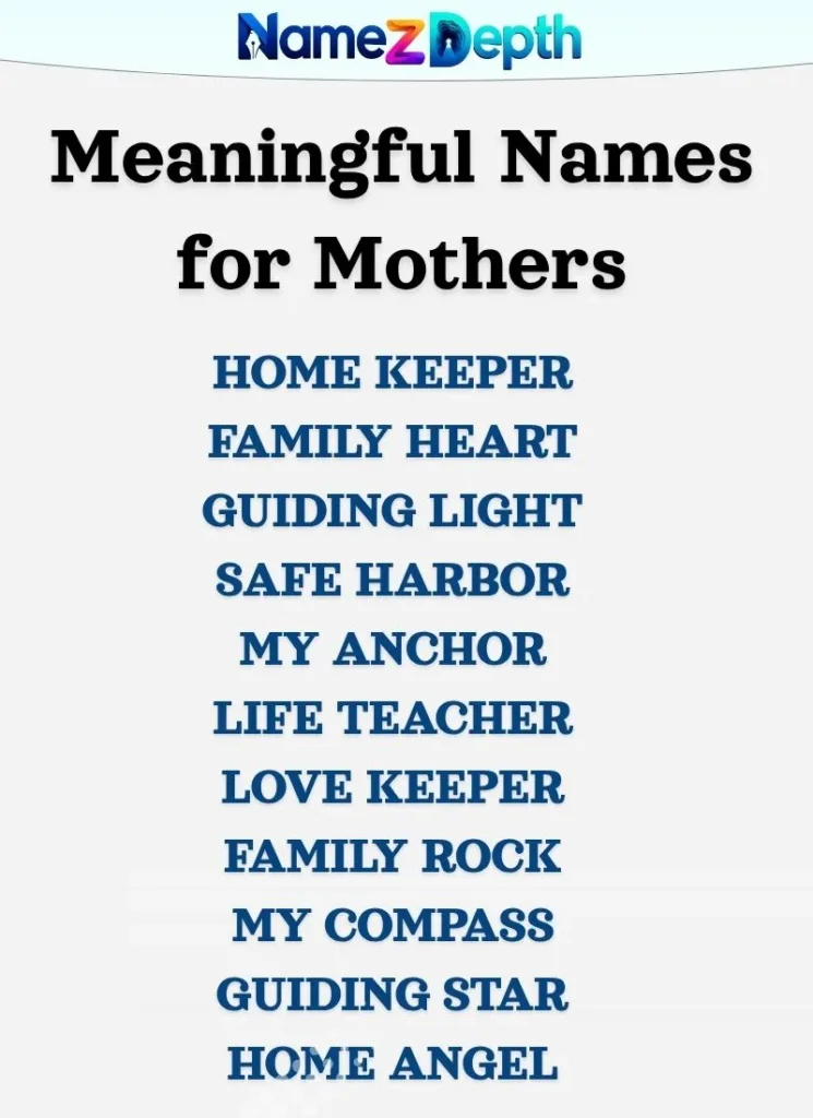 Meaningful Names for Mothers