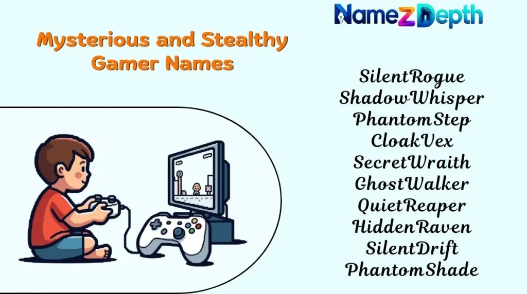 Mysterious and Stealthy Gamer Names