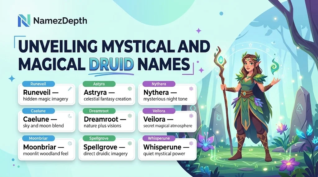 Mystical and Magical Druid Names