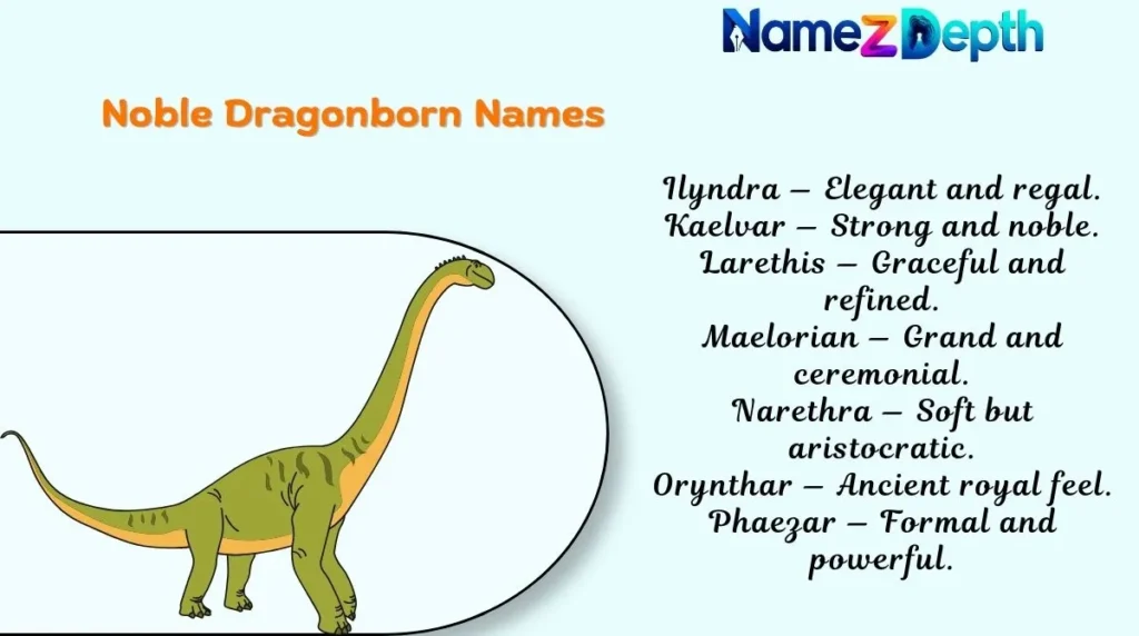 Noble Dragonborn Names