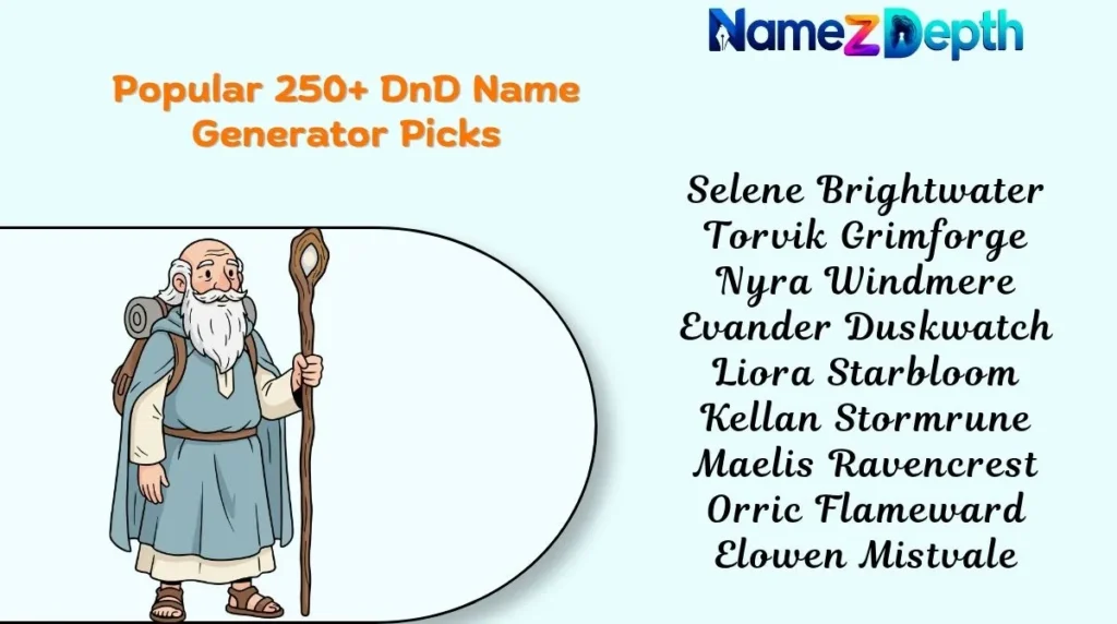Popular 250+ DnD Name Generator Picks