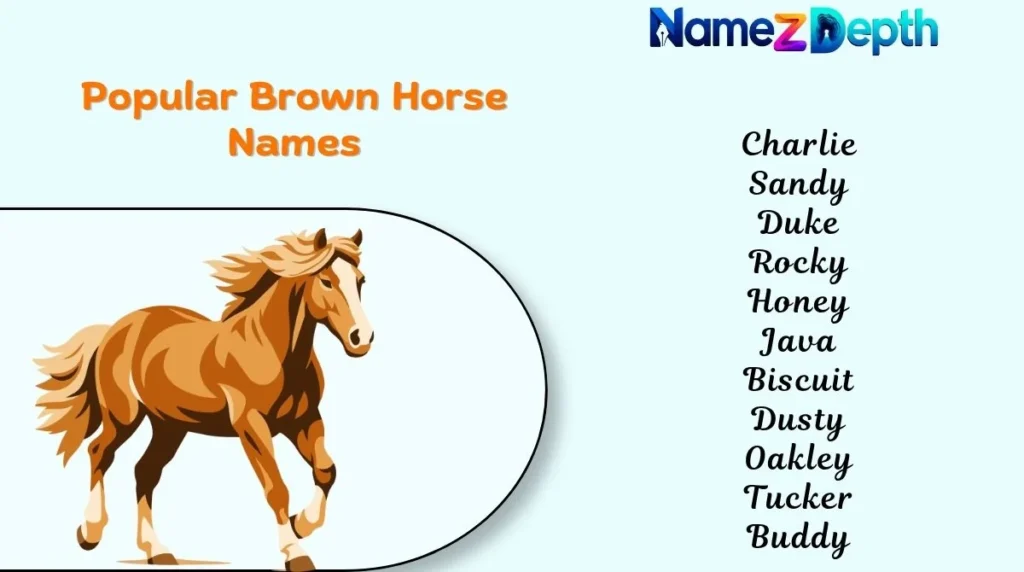 Popular Brown Horse Names