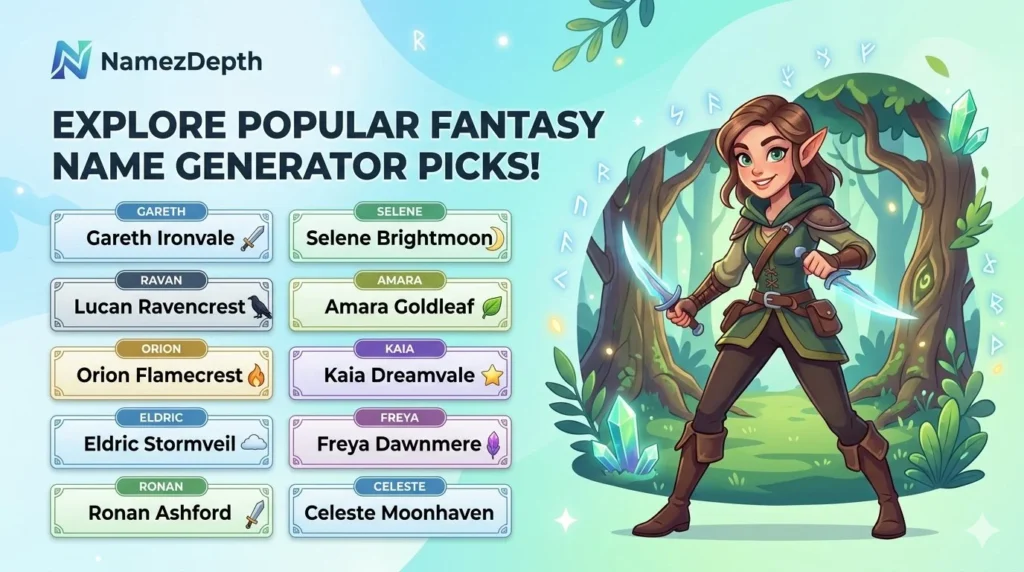 Popular Fantasy Name Generator Picks