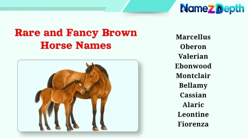 Rare and Fancy Brown Horse Names