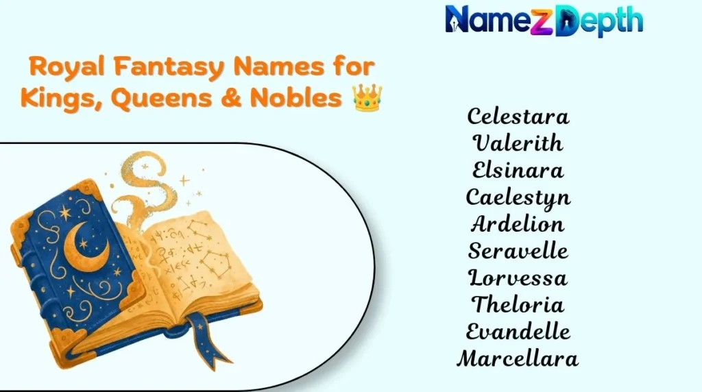 Royal Fantasy Names for Kings, Queens & Nobles 👑